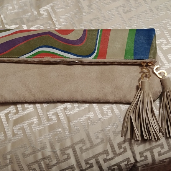 Arbonne leather clutch bag - Picture 3 of 7